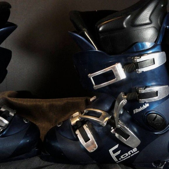 RAICHLE F.ONE EDGE BLUE ASYMMETRICAL CONCEPT 294mm MENS sz8 SKI BOOTS SV 1332